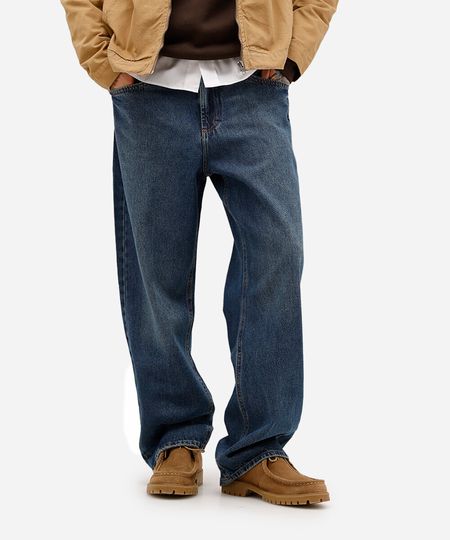 calça baggy masculina jeans dirty azul 38 calça baggy masculina jeans dirty azul 38