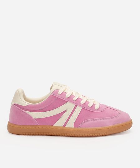 tênis bossa com recortes bicolor ace rosa 38
