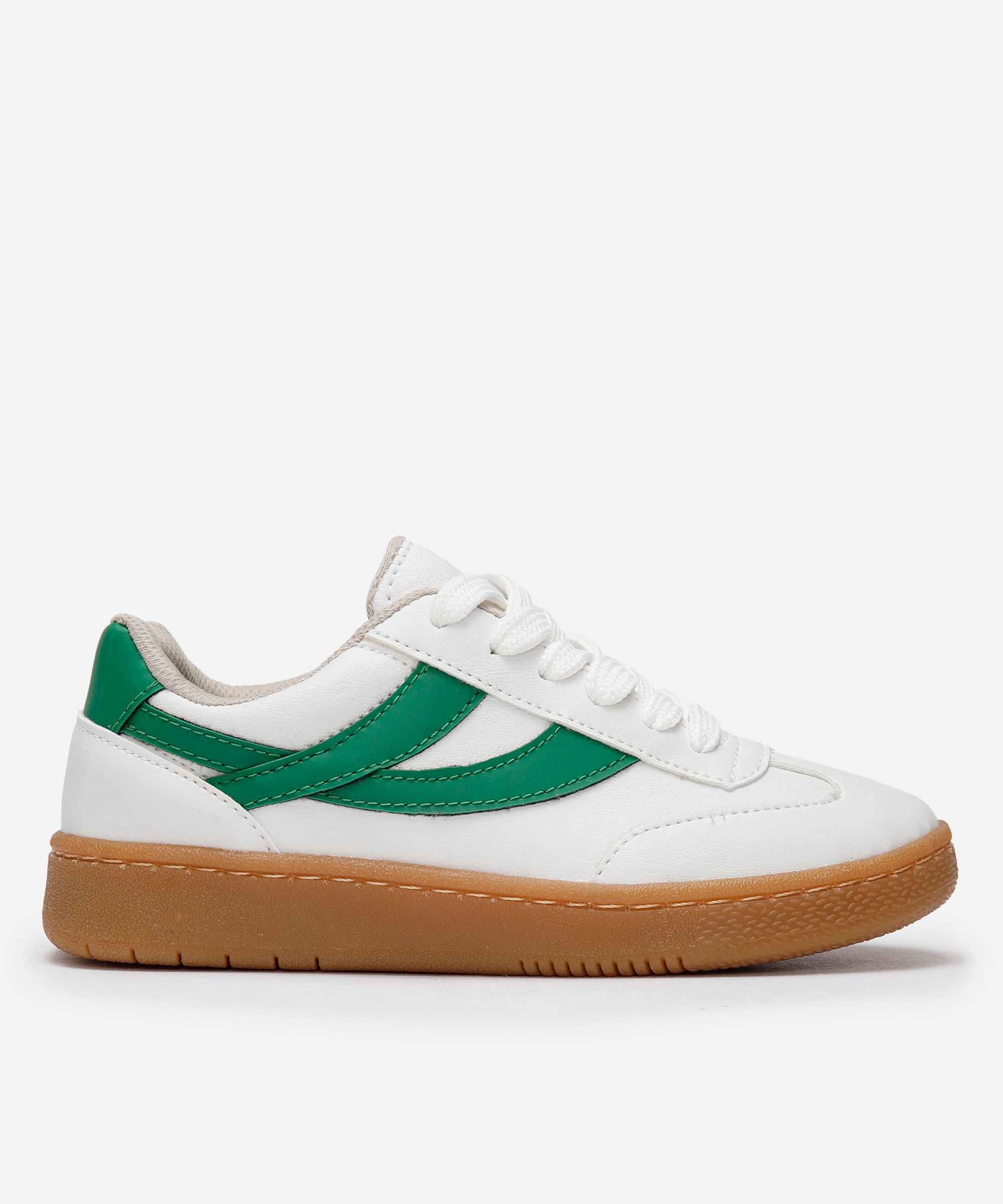 tênis infantil cano baixo cadarço branco