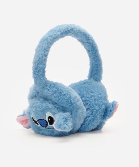protetor para orelhas infantil stitch azul UNICO