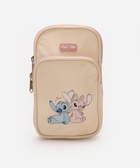 bolsa infantil transversal stitch e angel bege UNICO bolsa infantil transversal stitch e angel bege UNICO