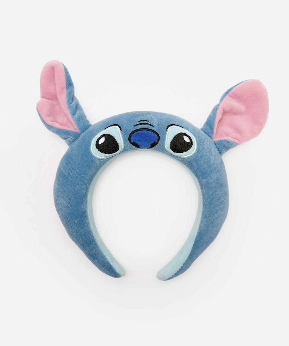 tiara infantil stitch - azul
