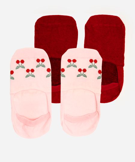 kit de 2 meias invisíveis feminina coloridas 34-39 kit de 2 meias invisíveis feminina coloridas 34-39