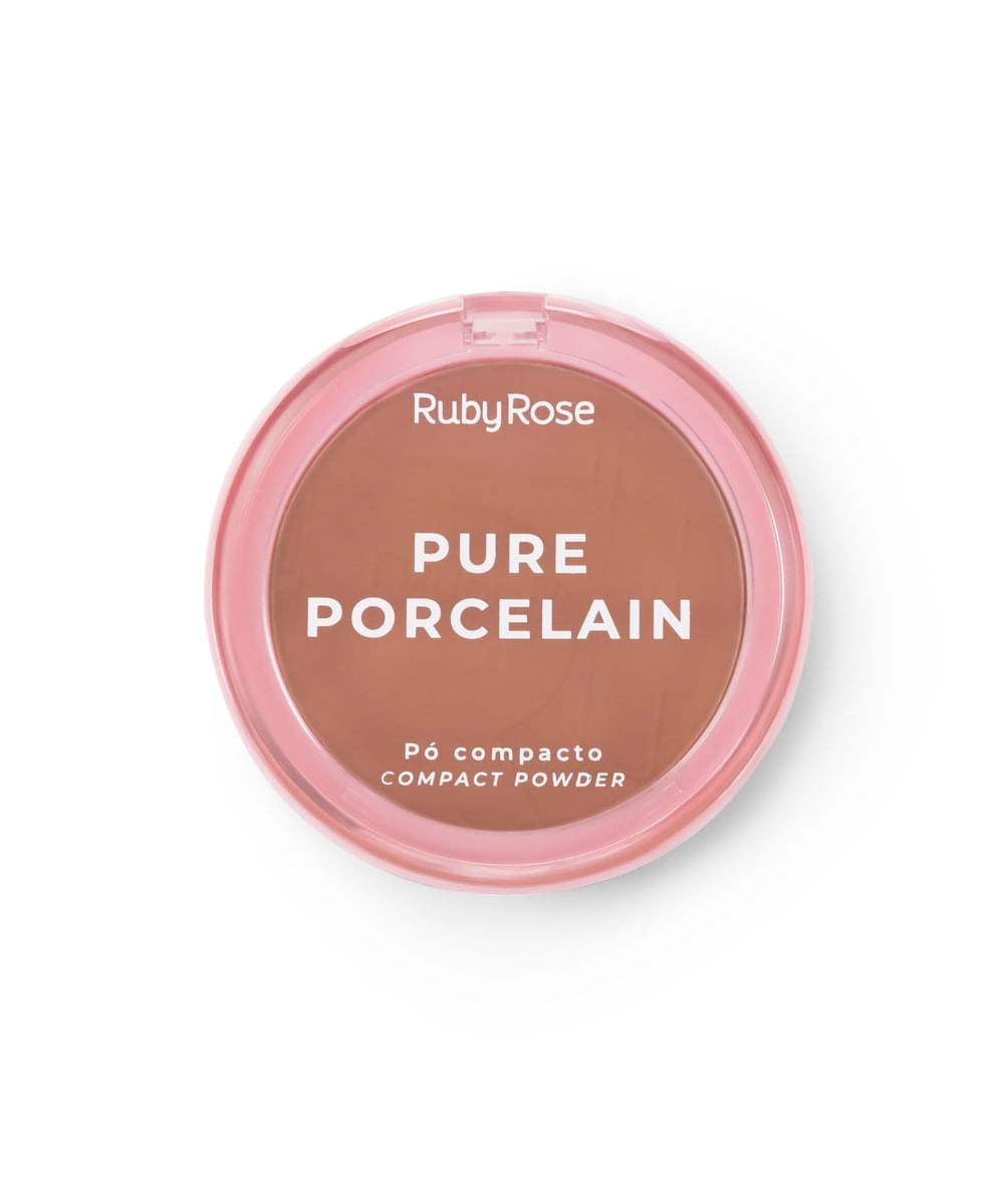 pó compacto ruby rose pure porcelain p50
