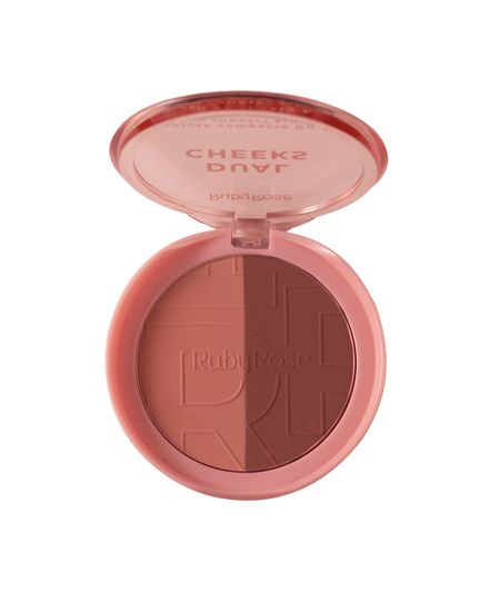 blush compacto ruby rose dual cheeks ivory bronze UNICO