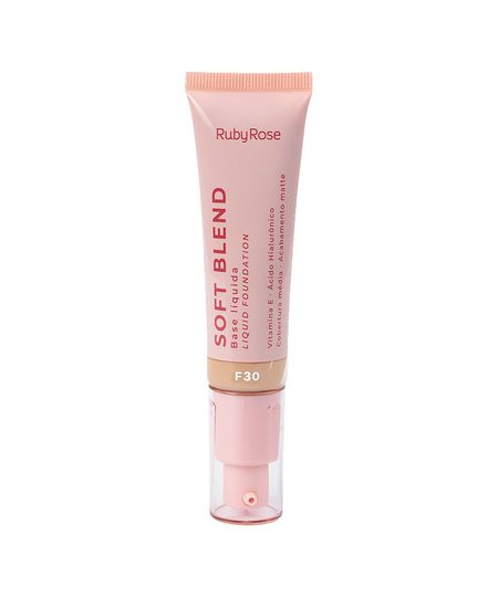 base líquida ruby rose soft blend f30 UNICO