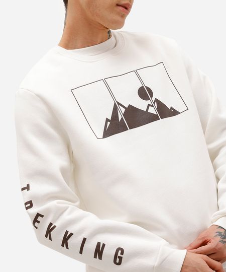 blusão masculino de moletom felpado trekking off white GG blusão masculino de moletom felpado trekking off white GG