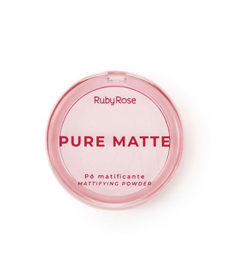 pó compacto ruby rose matificante radiant kiss branco UNICO pó compacto ruby rose matificante radiant kiss branco UNICO