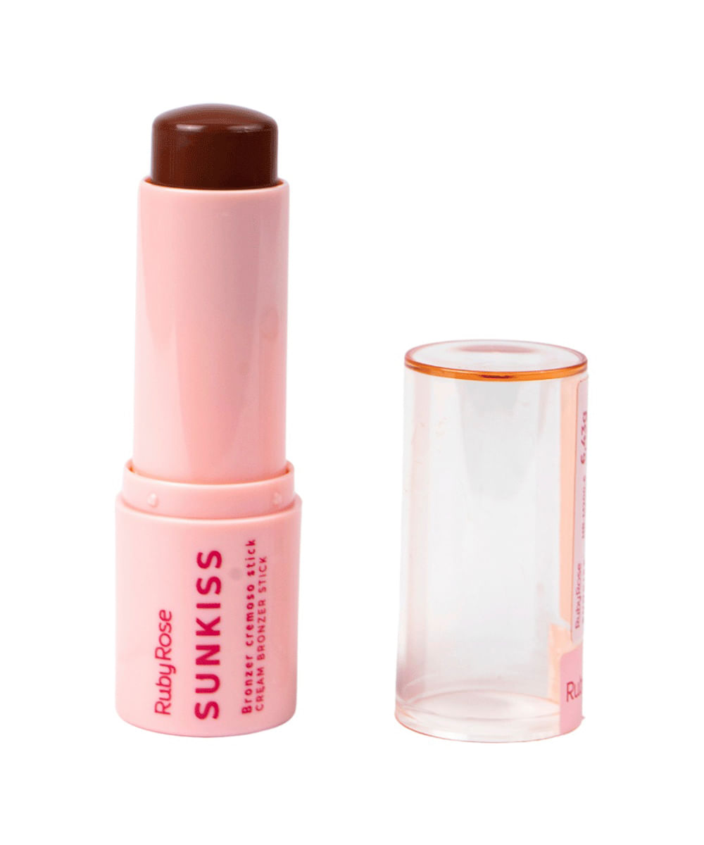 bronzer cremoso ruby rose stick tropical broze marrom