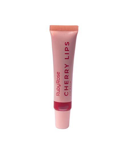 gloss labial ruby rose balm cherry lips cl40 vermelho UNICO