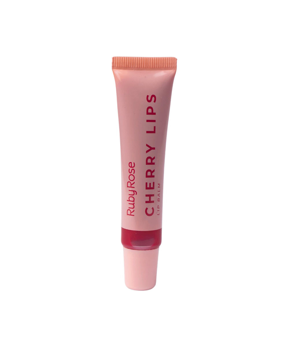gloss labial ruby rose balm cherry lips cl40 vermelho