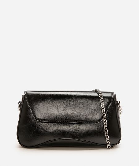 bolsa transversal feminina alça corrente preto UNICO