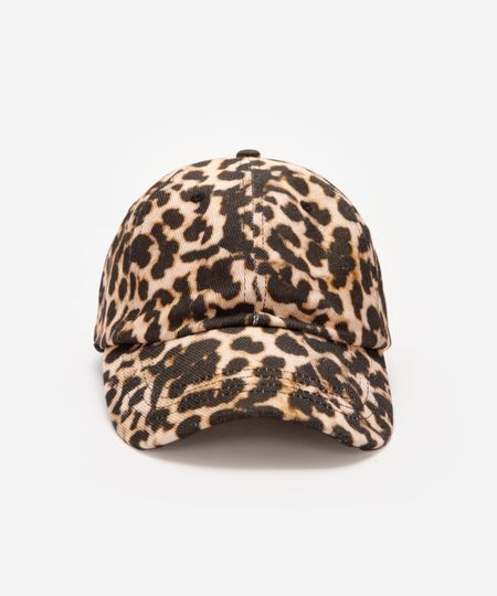 boné aba curva animal print colorido UNICO