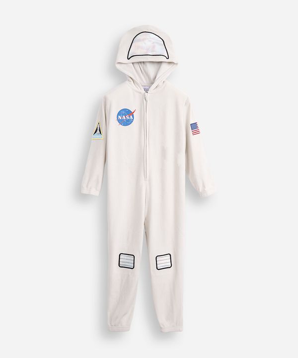 macacão infantil fantasia nasa cinza 8