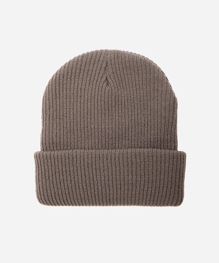 gorro masculino canelado cinza UNICO gorro masculino canelado cinza UNICO