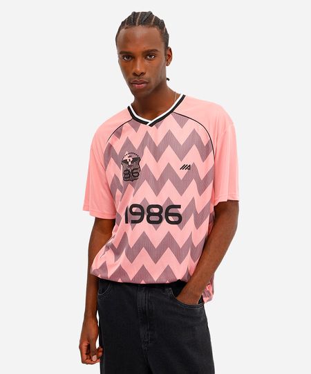 camiseta oversized masculina esportiva ace 1986 chevron laranja P camiseta oversized masculina esportiva ace 1986 chevron laranja P