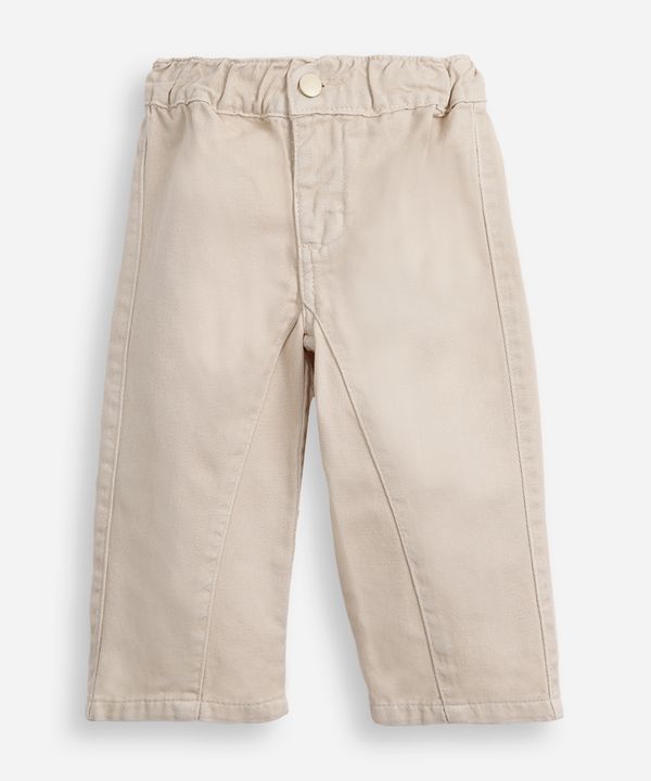 calça de sarja infantil baloon bege 2