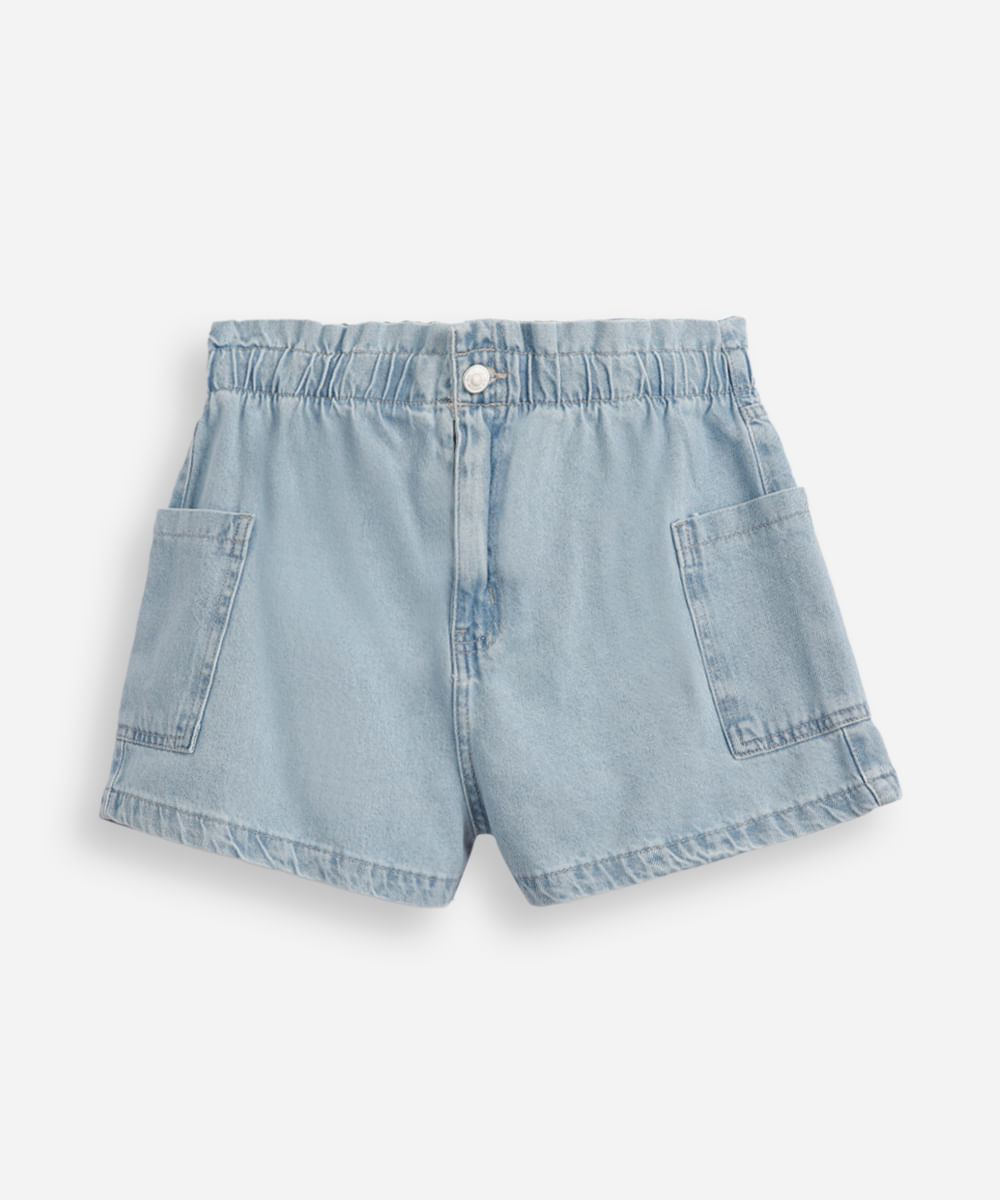 Short jeans infantil clochard azul