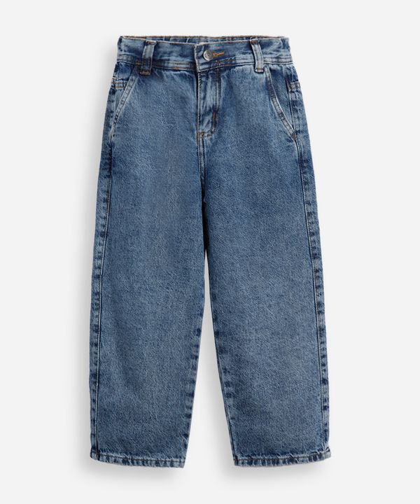 calça baggy infantil jeans azul 10