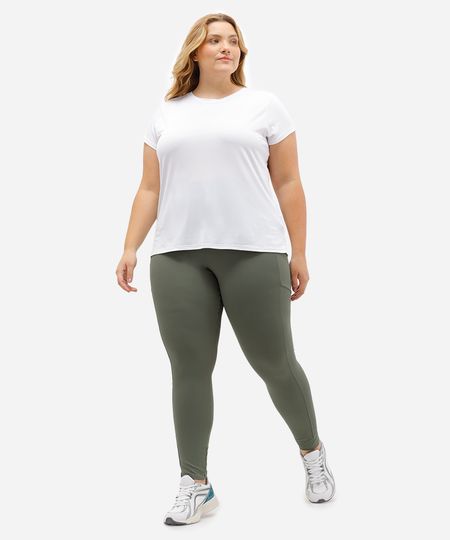 calça legging plus size com bolso esportiva ace verde GG2 calça legging plus size com bolso esportiva ace verde GG2