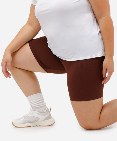 bermuda ciclista plus size esportivo ace preto - marrom GG1 bermuda ciclista plus size esportivo ace preto - marrom GG1