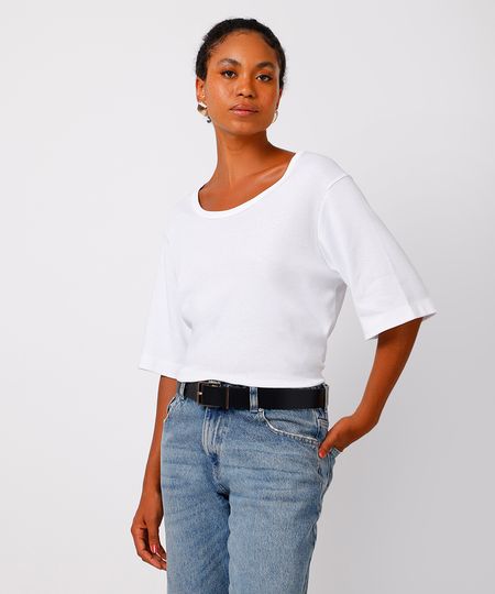 camiseta oversized feminina de algodão peruano mindset branca GG camiseta oversized feminina de algodão peruano mindset branca GG