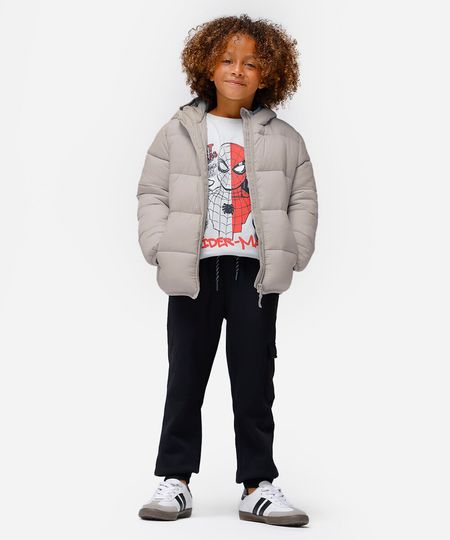 calça jogger infantil de moletom azul 4