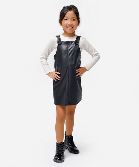 salopete infantil de poliuretano com recortes preta 4 salopete infantil de poliuretano com recortes preta 4