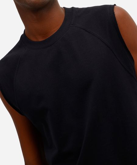 regata masculina machão de moletinho raglan preta PP regata masculina machão de moletinho raglan preta PP