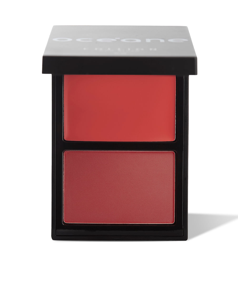 blush compacto océane duo edition coral paint rosa