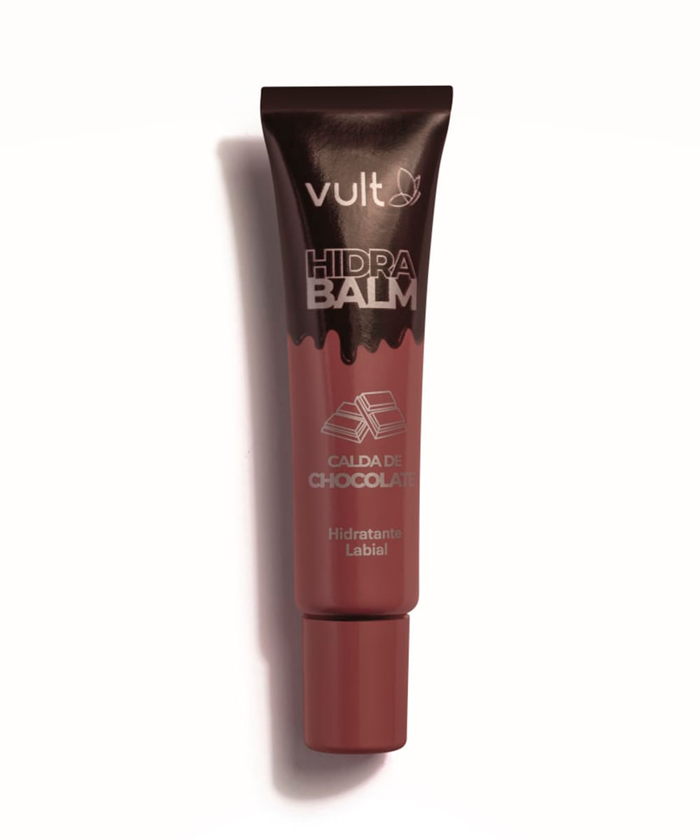 gloss labial vult hidra balm calda de chocolate 12ml marrom