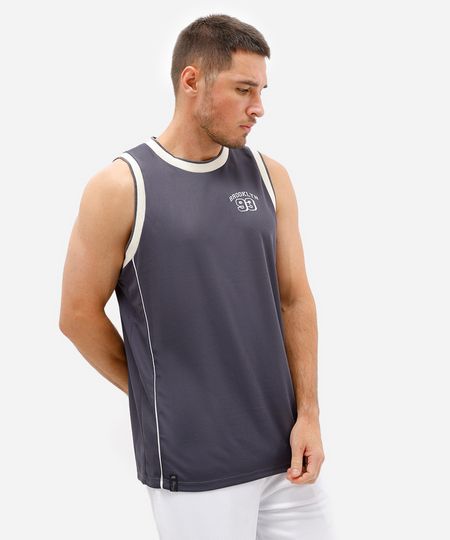 regata masculina basquete esportiva ace cinza GG regata masculina basquete esportiva ace cinza GG