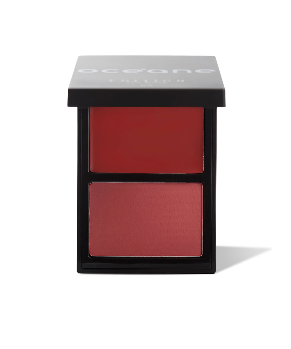 blush compacto océane duo edition chilly paint marrom