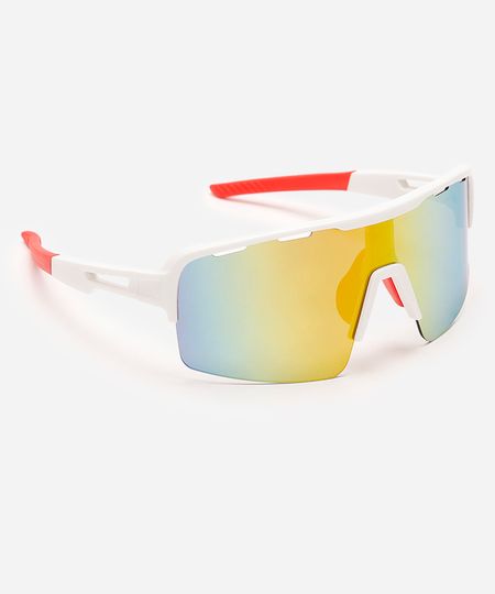 óculos de sol esportivo ace unissex branco UNICO