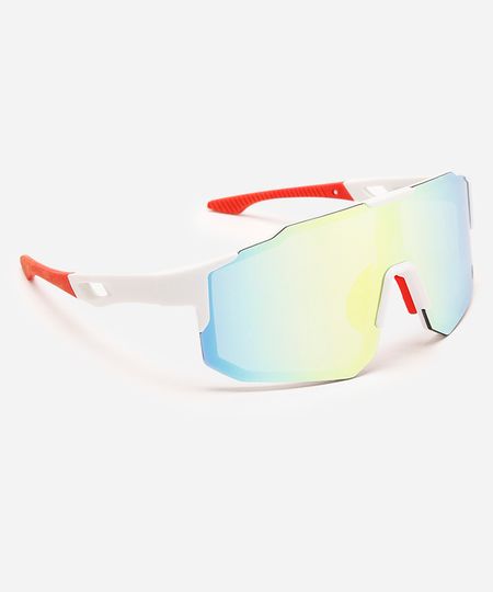 óculos de sol esportivo ace unissex branco UNICO