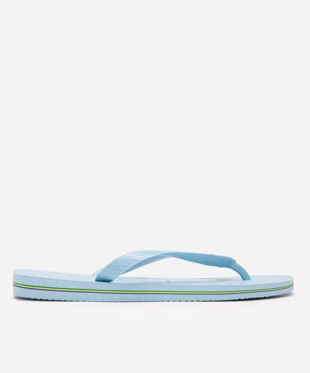 chinelo feminino havaianas brasil azul 33-34
