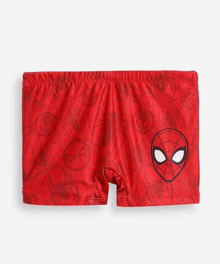sunga bebê boxer infantil  spiderman - vermelho escuro 10 sunga bebê boxer infantil  spiderman - vermelho escuro 10