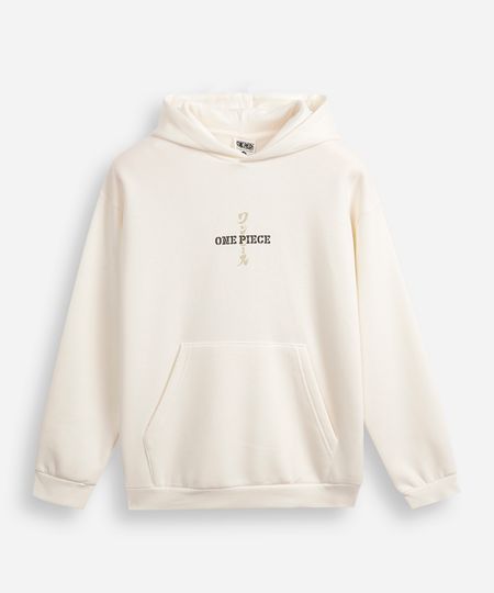 blusão juvenil de moletom com capuz one piece off white 14 blusão juvenil de moletom com capuz one piece off white 14