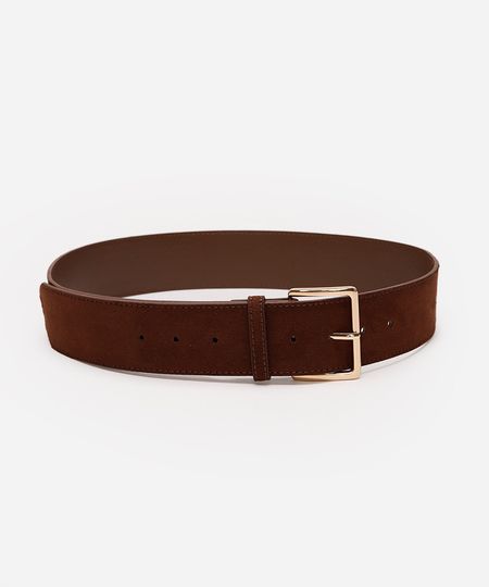 cinto feminino texturizado marrom 105CM