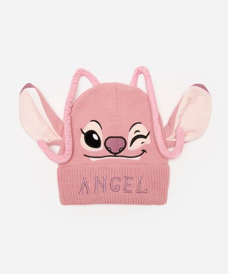 gorro infantil texturizado angel rosa UNICO
