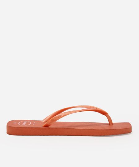 chinelo havaianas slim squar laranja 35-36