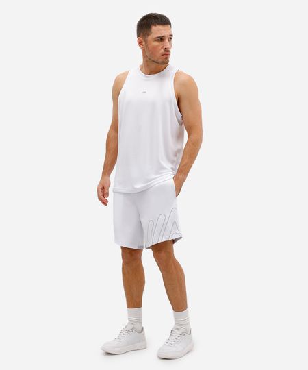 bermuda masculina esportiva ace texturizada branca G bermuda masculina esportiva ace texturizada branca G