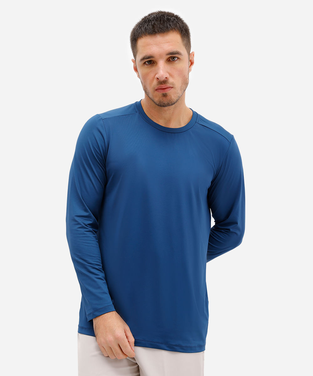 camiseta esportiva ace com proteção uv azul