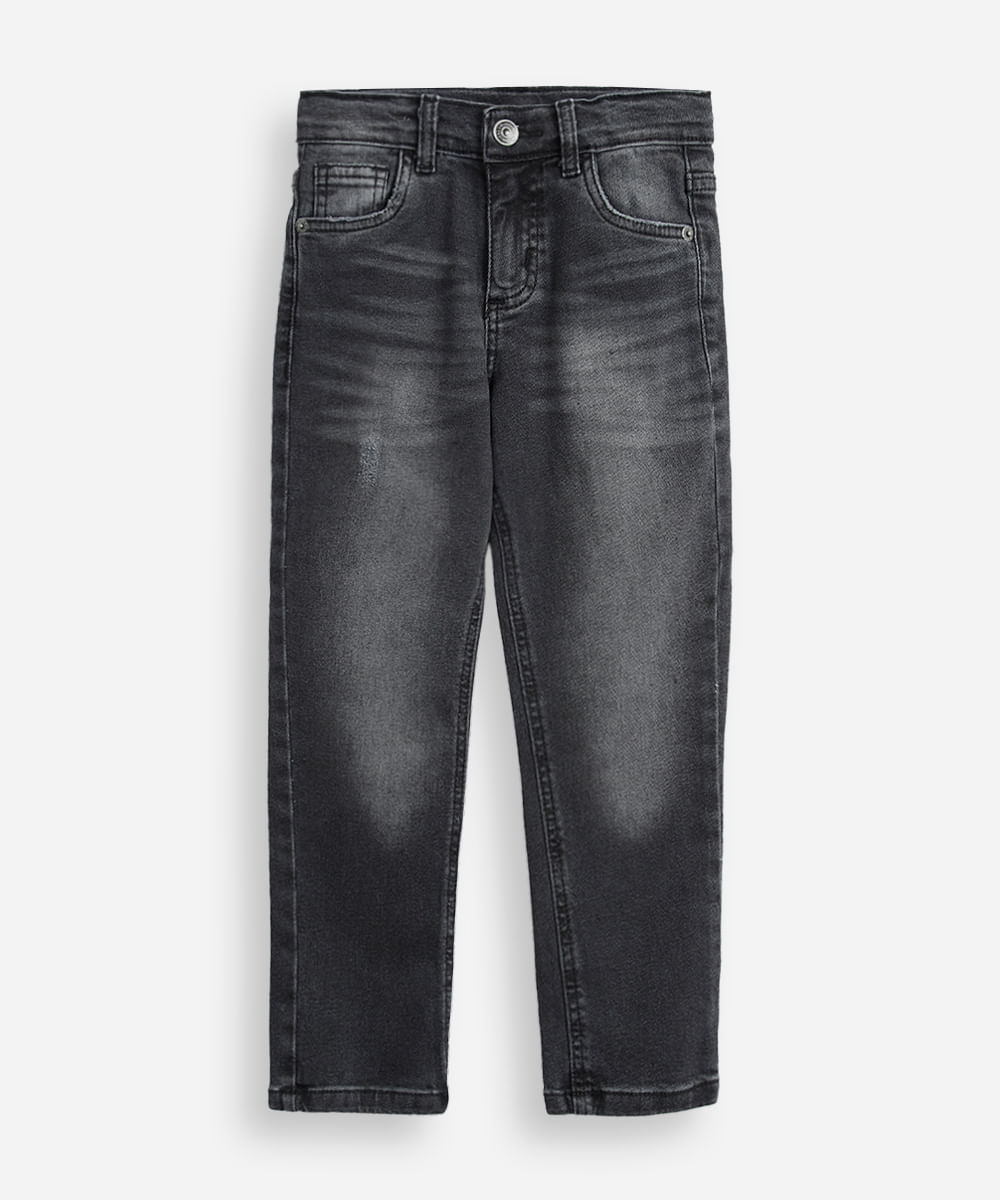 calça skinny infantil jeans preta