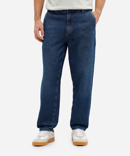 calça masculina jeans azul 48
