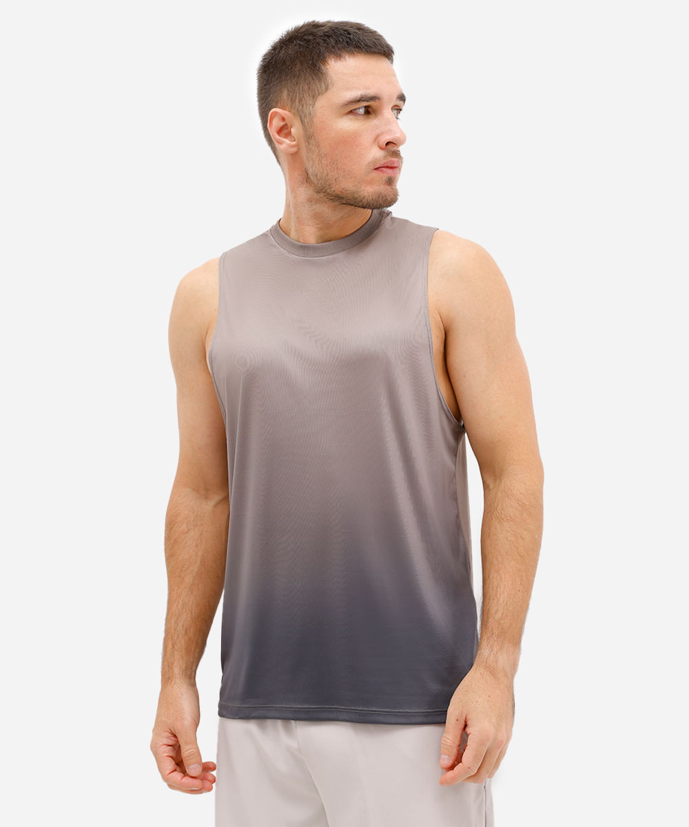 regata muscle masculina esportiva ace degradê marrom