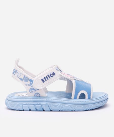 sandália papete velcro stitch azul 17-18 sandália papete velcro stitch azul 17-18