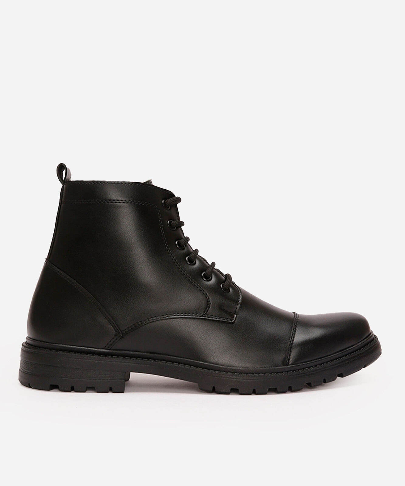 bota coturno com cadarço oneself preto