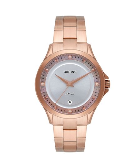 relógio feminino orient frss1061s1rx analógico calendário rosa UNICO