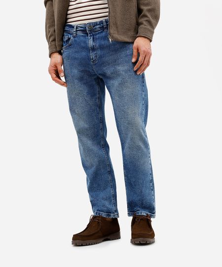 calça slim masculina jeans azul 40 calça slim masculina jeans azul 40